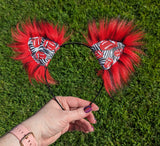 Paint it Black & Red Kittycorn Ears