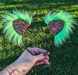 Watermelon Sugar Leopard Kittycorn Ears