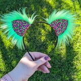 Watermelon Sugar Leopard Kittycorn Ears