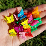 90's Baby Rainbow Butterfly Hair Clips Set of 8