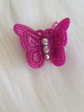 90's Baby Rainbow Butterfly Hair Clips Set of 8