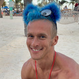 Electric Blue Multi Fluff Kittycorn Ears