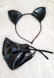 Cat Woman Mask & Ears Set