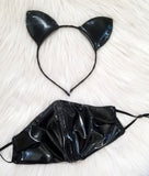Cat Woman Mask & Ears Set