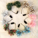 On Wednesdays We Wear Pink Holographic Sparkle Kittycorn Ears (LED Optional)