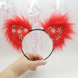 Snowflake Vegan Leather Kittycorn Ears (More Options Available)