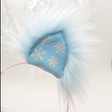 Snowflake Vegan Leather Kittycorn Ears (More Options Available)