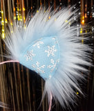 Snowflake Vegan Leather Kittycorn Ears (More Options Available)