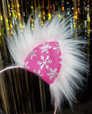 Snowflake Vegan Leather Kittycorn Ears (More Options Available)