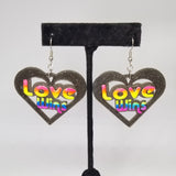 Love Wins 3D Printed Earrings
