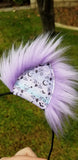 Pastel Goth Fux Fur Kittycorn Ears