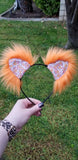 Pumpkin Pie Time Faux Fur Kittycorn Ears