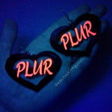 PLUR Heart Earrings