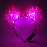 On Wednesdays We Wear Pink Holographic Sparkle Kittycorn Ears (LED Optional)