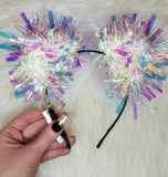 Holographic Sparkle Kittycorn Ears