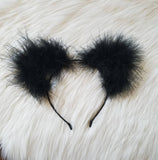 Black Fluff Kittycorn Ears
