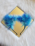 Cheshire Blue Multi Fluff Kittycorn Ears