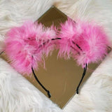 Pink Ombre Fluff Kittycorn Ears