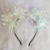Snow Queen Iridescent Sparkle Kittycorn Ears