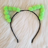 Neon Pom-Pom Kittycorn Ears
