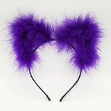 Bewitched Purple Fluff Kittycorn Ears