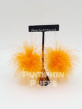 Neon Orange Pumpkin Fluff Kittycorn Ears