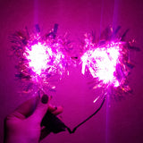 On Wednesdays We Wear Pink Holographic Sparkle Kittycorn Ears (LED Optional)