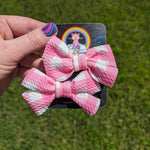 Pink Gingham Bow
