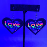 Love Wins 3D Printed Earrings
