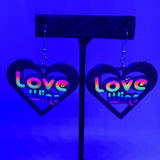 Love Wins 3D Printed Earrings