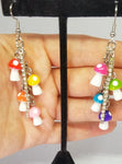 Rainbow Microshrooming Earrings