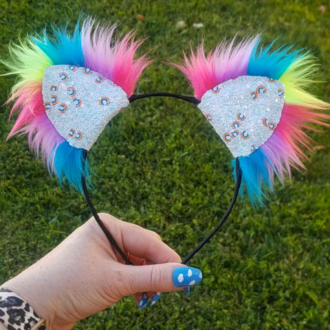 Rainbow Sprinkles Kittycorn Ears