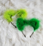 Neon & Shamrock Green Fluff Kittycorn Ears