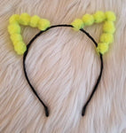 Neon Pom-Pom Kittycorn Ears