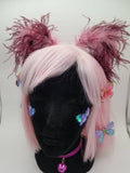 Tickle Me Pink Fluffy Kittycorn Ears